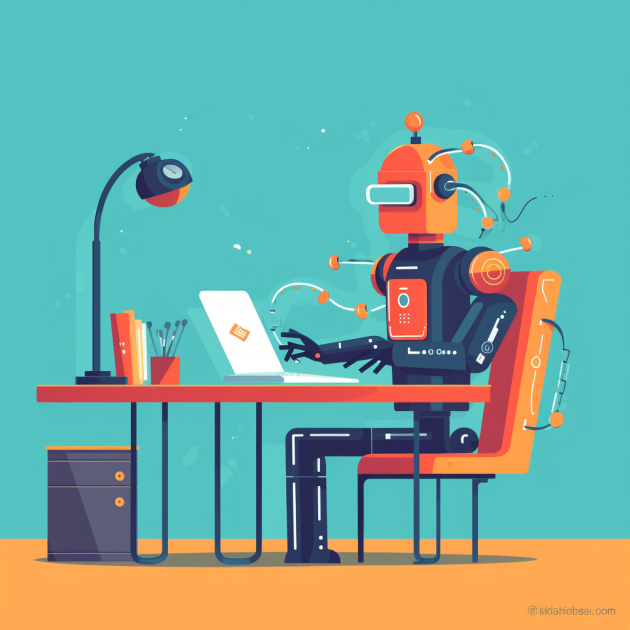 Arbeitszeugnis-Generator: Roboter schreibt ein Arbeitszeugnis